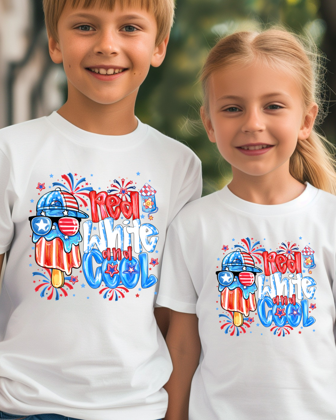 Red, White, and Cool Kid's Shirt