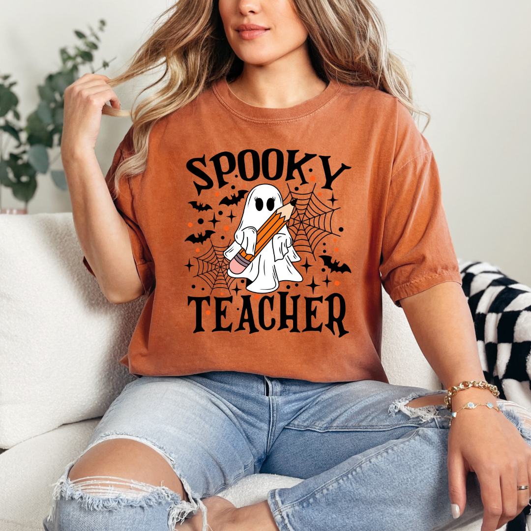 Spooky Teacher Adult Shirt