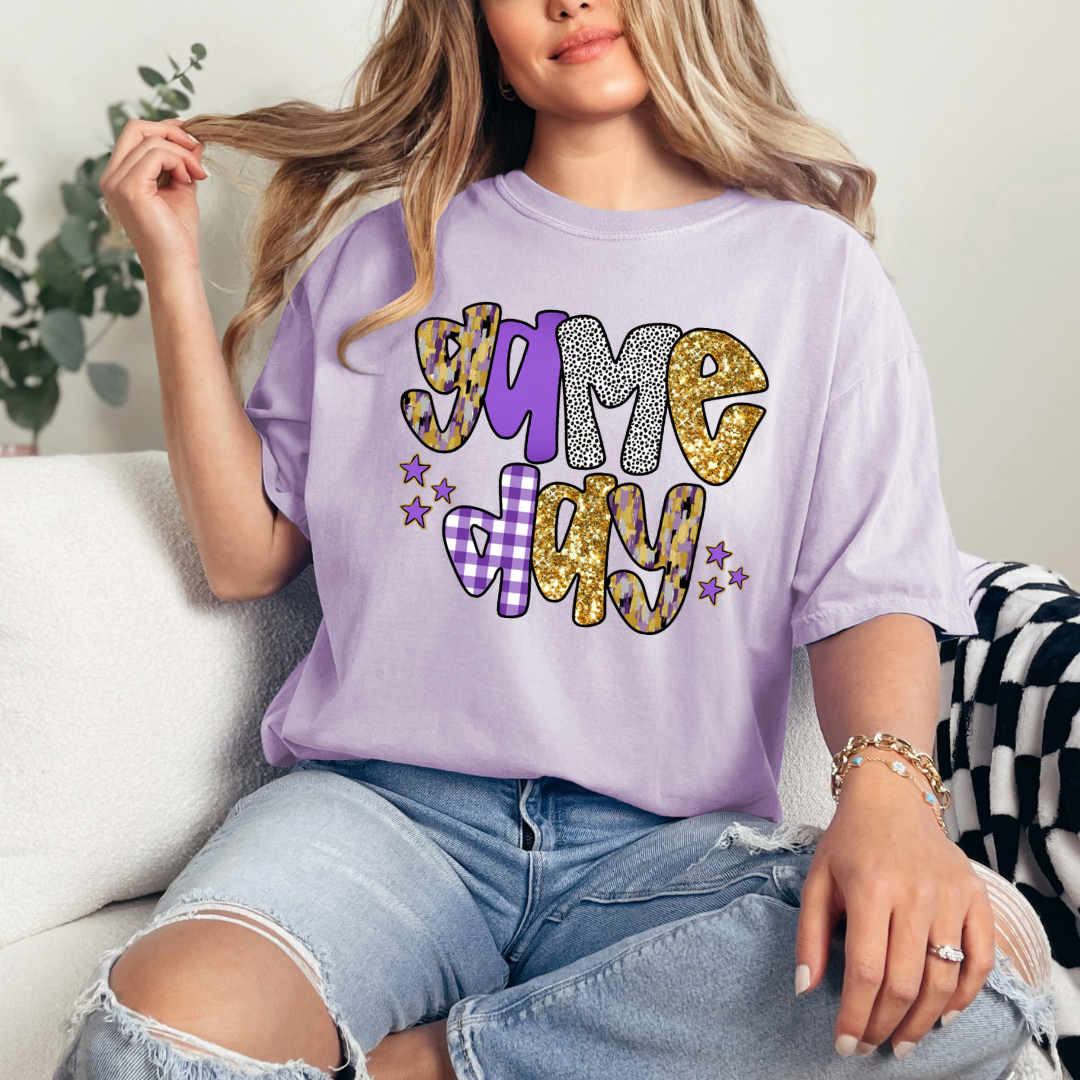 Game Day Purple and Gold (short sleeve, long sleeve, sweatshirt, hoodie)