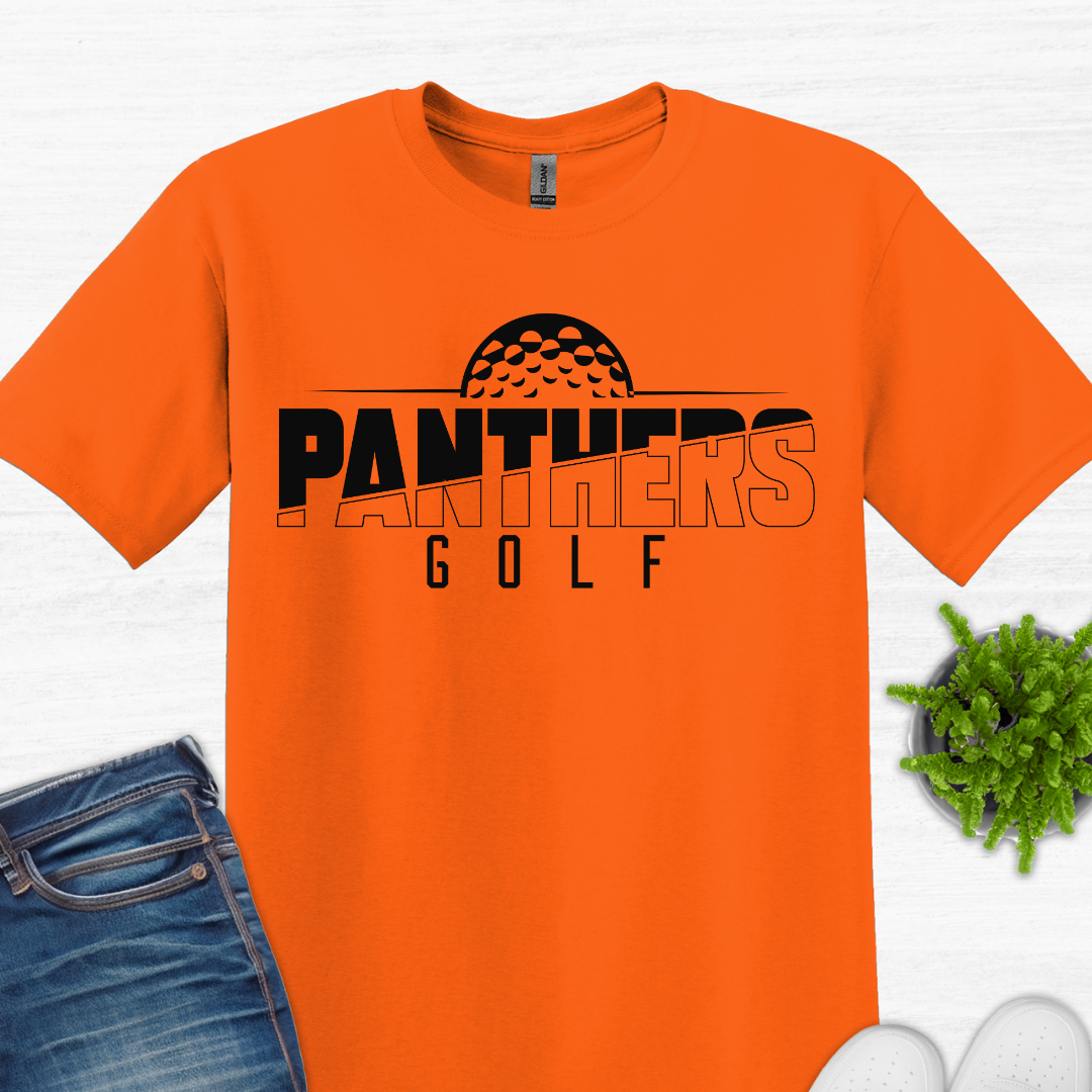 Panther Golf Block Letters (short sleeve, long sleeve, sweatshirt, hoodie)