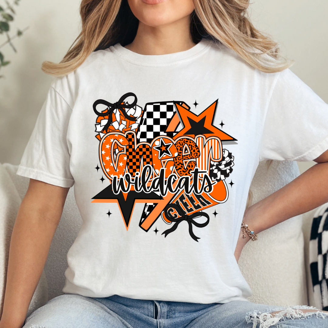 Wildcats Cheer Team Comfort Color Shirt