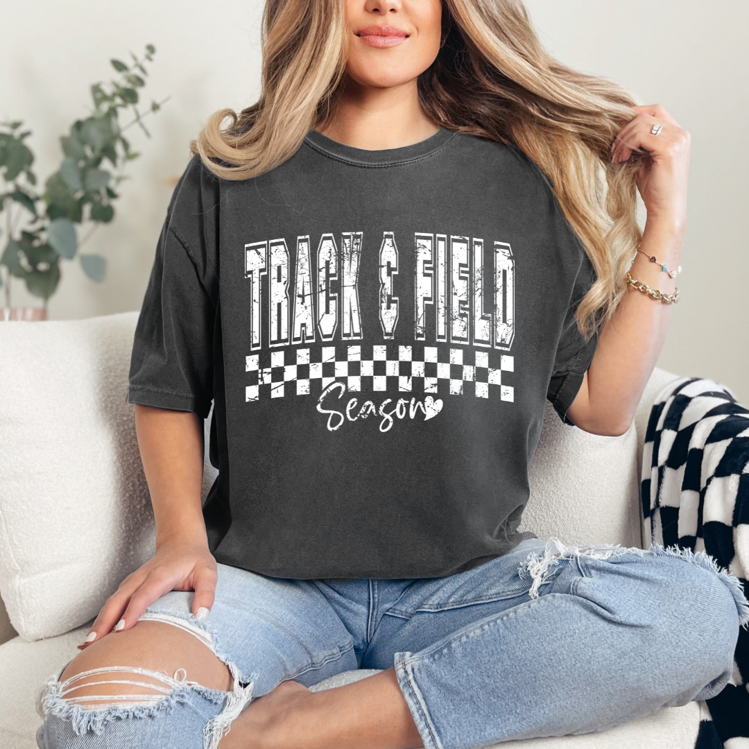 Track and Field Season Pepper Comfort Color