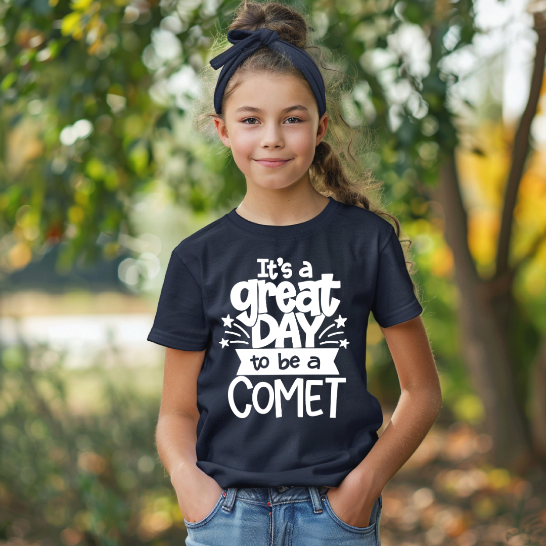 Great Day to be a Comet Gildan Short Sleeve (Toddler, Youth and Adult)