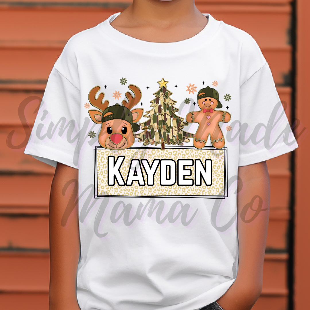 Customizable Christmas Shirt Boy Collage Shirt