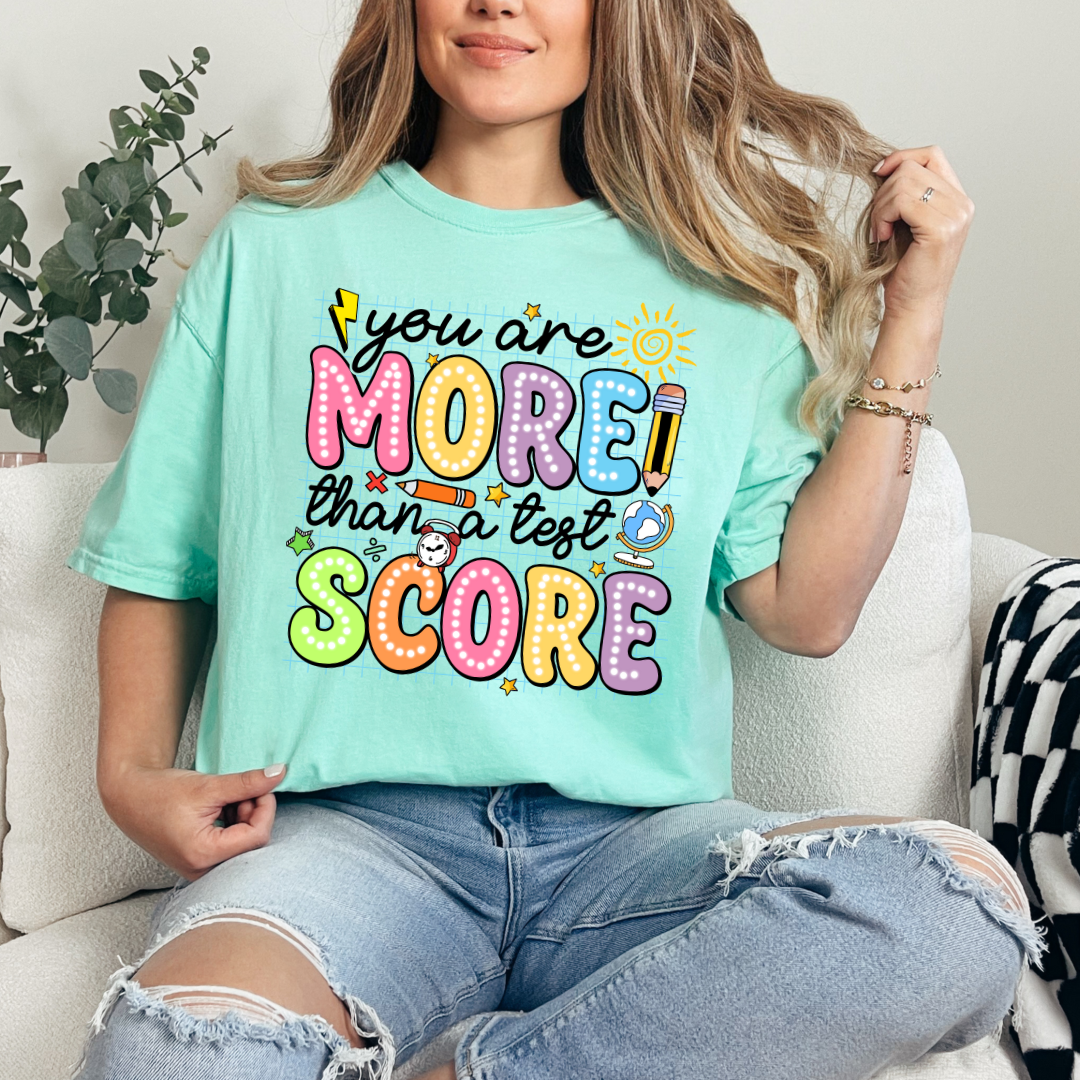 You Are More Than a Test Score Testing Shirt Comfort Color