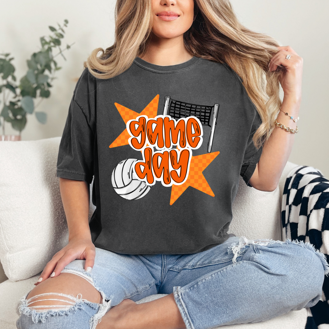 Game Day Volleyball Stars Pepper Comfort Color