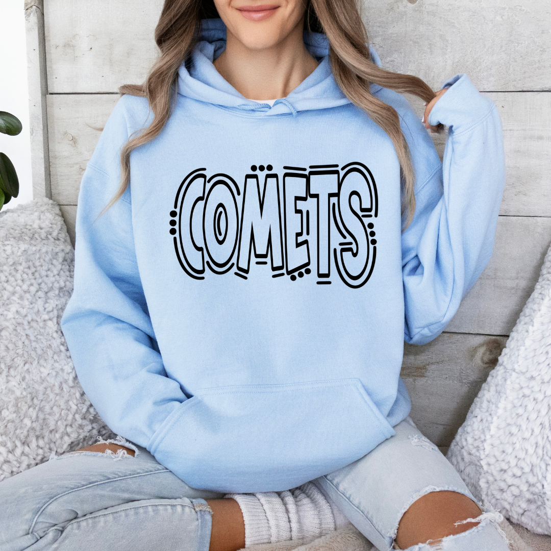 Comets Doodle Hoodie (Youth and Adult)
