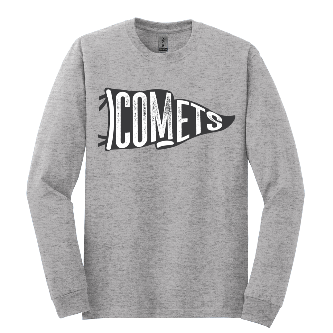 Comets Flag Spirit Shirt Long Sleeve