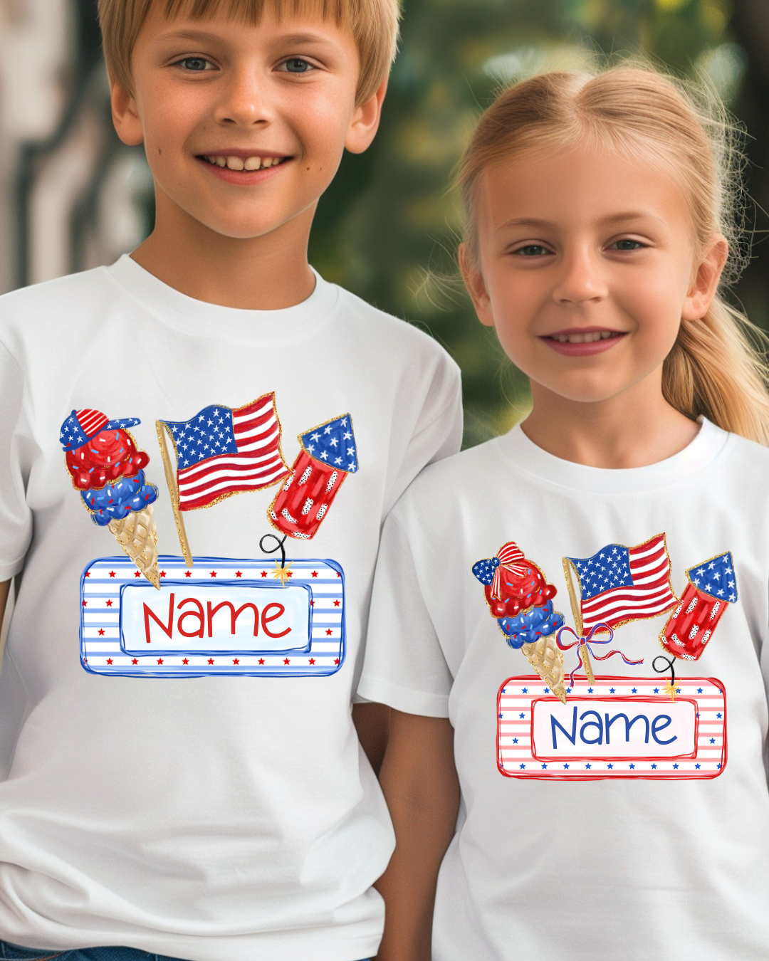 Custom Fourth of July Kid's Shirt