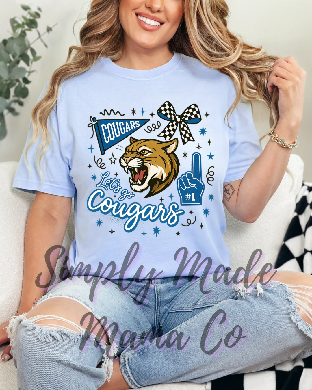 Cougars Spirit Collage (short sleeve, long sleeve, sweatshirt, hoodie)