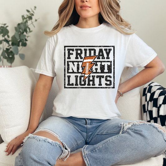 Friday Night Lights Football Bolt Comfort Color