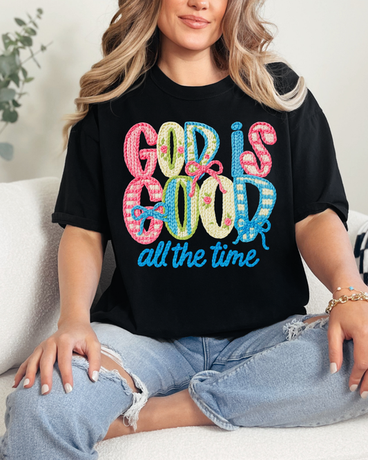 God Is Good Neon Faux Yarn Comfort Color