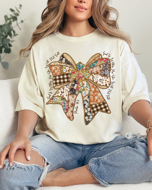 God Is Within Her Quilted Comfort Color