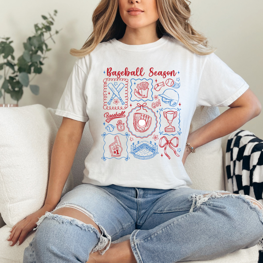 Baseball Season Collage Comfort Color