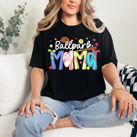 Ballpark Mama Neon Comfort Color