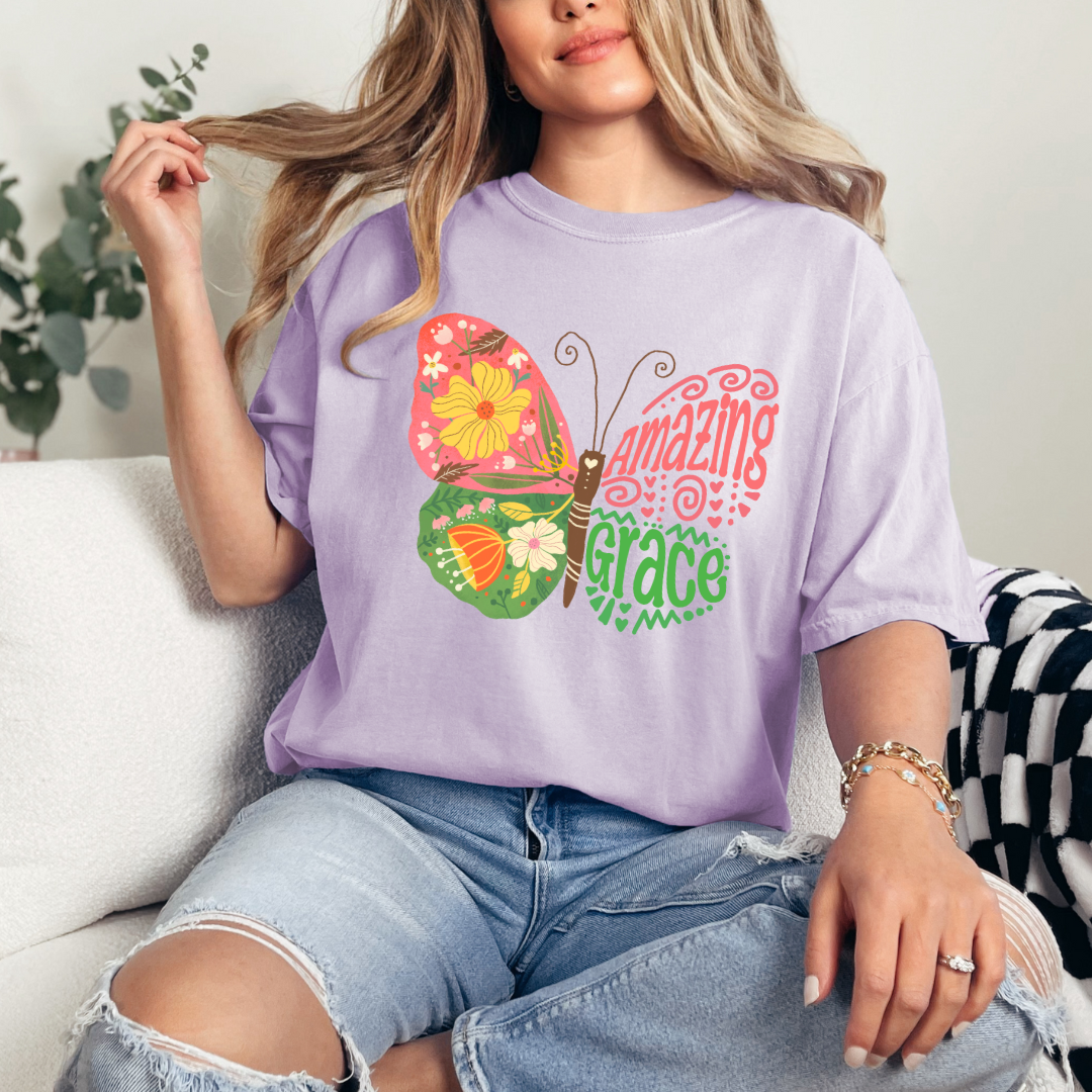 Amazing Grace Butterfly Shirt