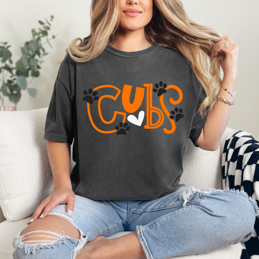 Cubs Paw Print (short sleeve, long sleeve, sweatshirt, hoodie)