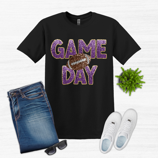 Game Day Purple Gold Gildan Short Sleeve (Youth and Adult)