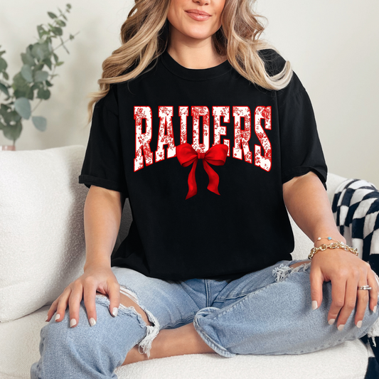 Raiders Floral Bow Shirt