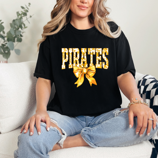 Pirates Floral Bow (short sleeve, long sleeve, sweatshirt, hoodie)