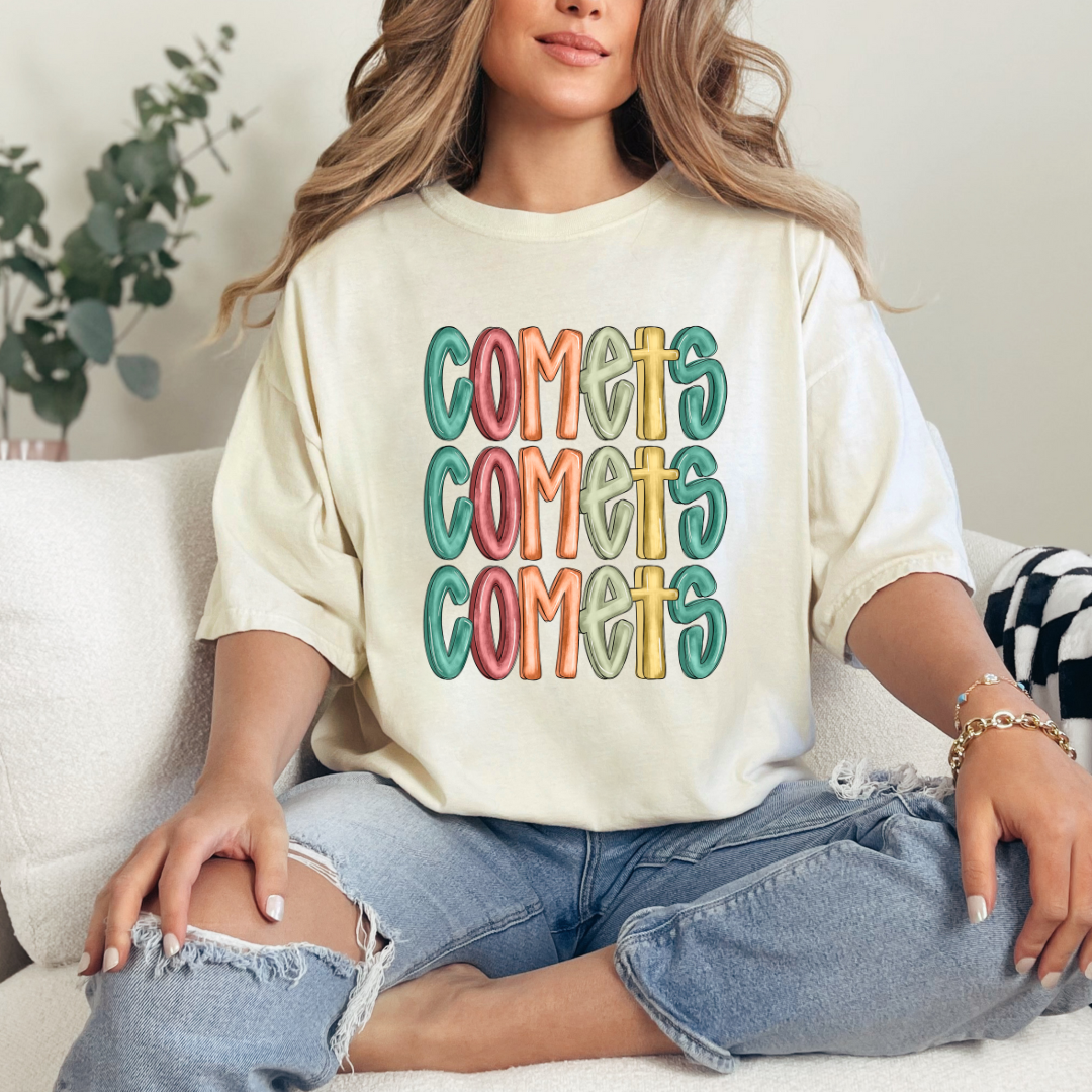 Comets Stacked Ivory (short sleeve, long sleeve, sweatshirt, hoodie)
