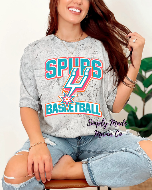Spurs Basketball Comfort Color Blast