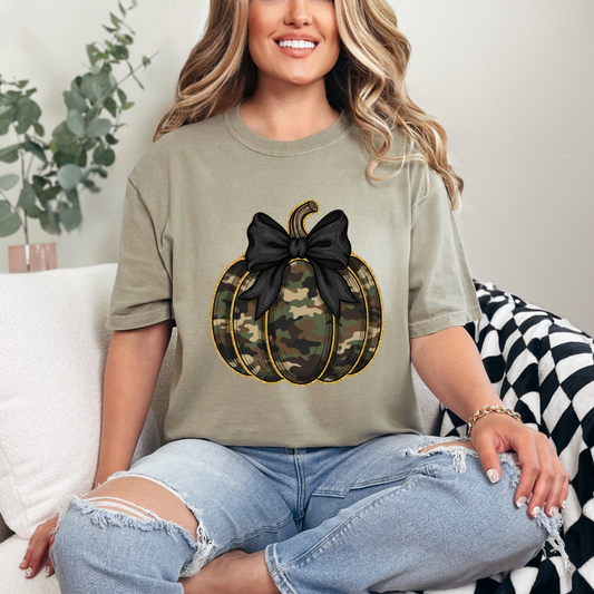 Camo Pumpkin Comfort Color