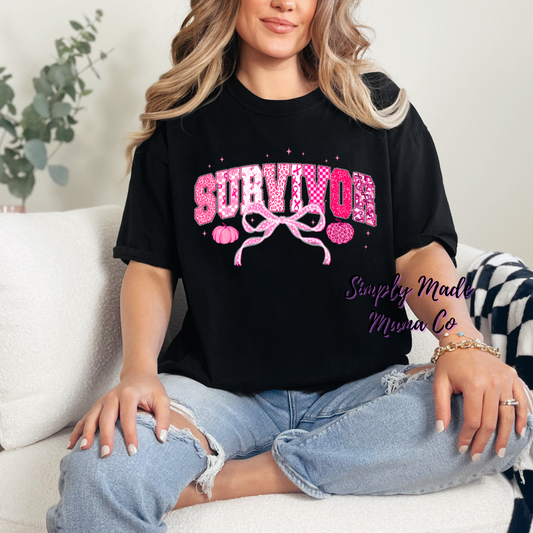 Survivor Breast Cancer Comfort Color
