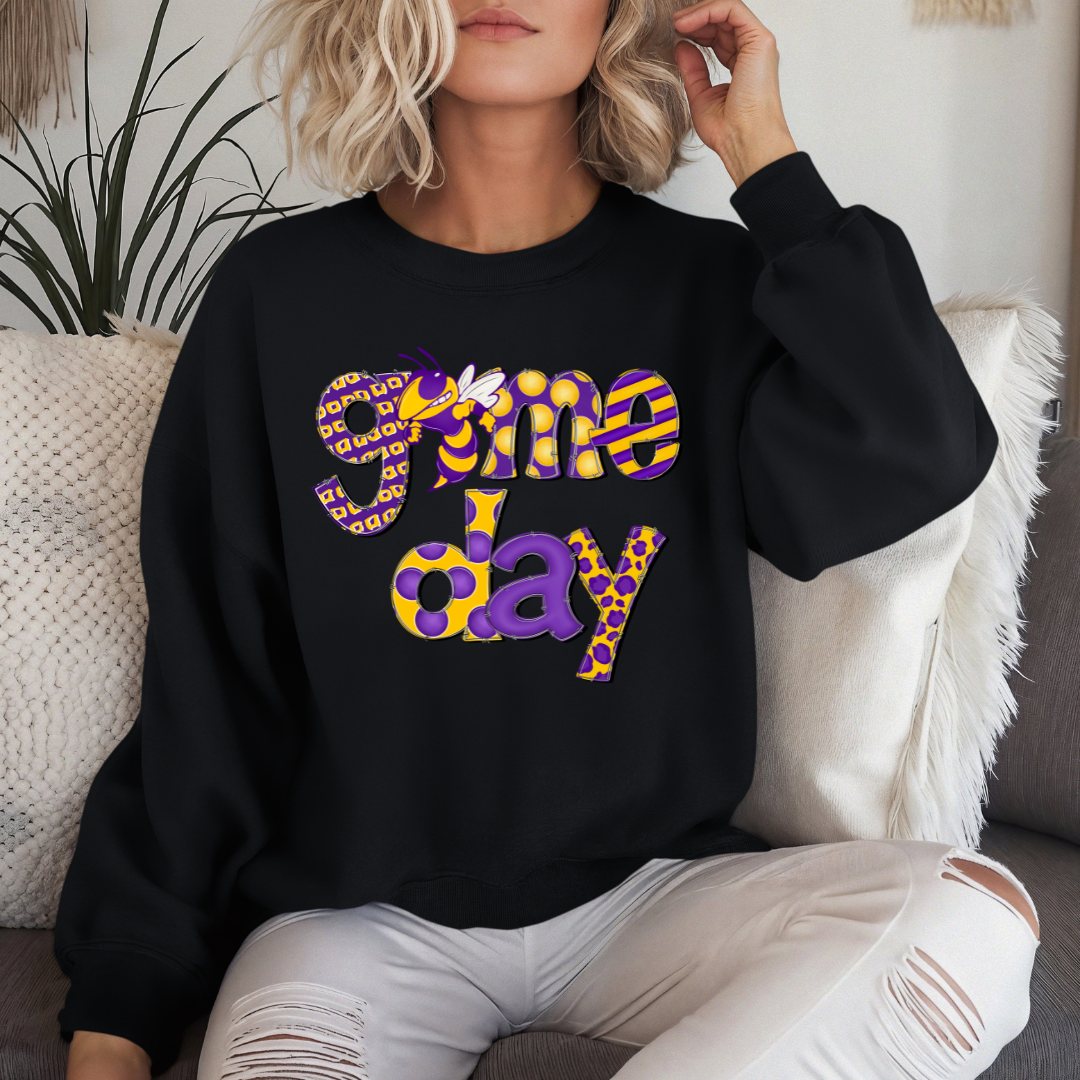 Game Day Purple and Gold Sweatshirt (Youth and Adult)