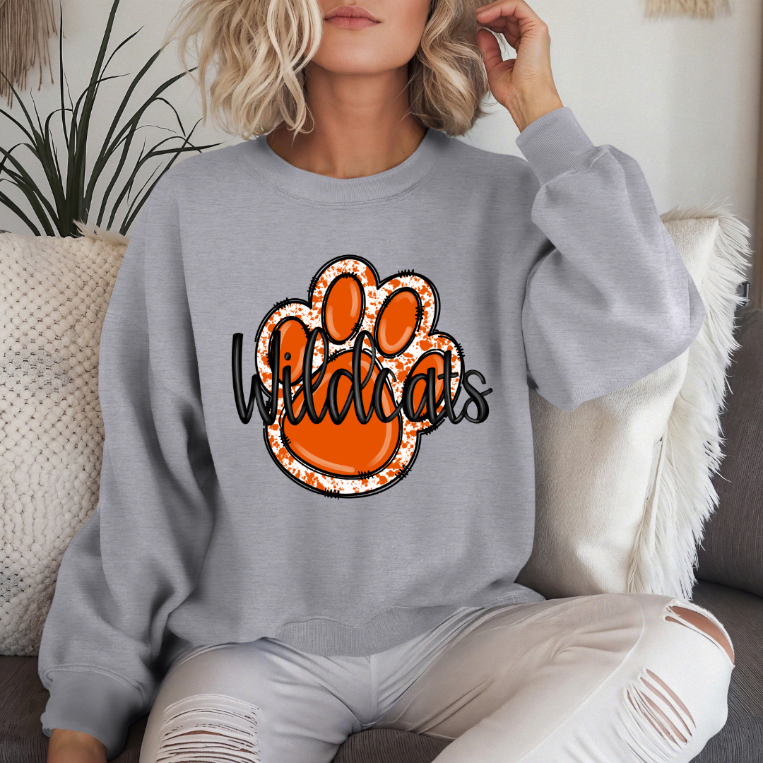 Wildcats Paw Print Sweatshirt (Youth and Adult)