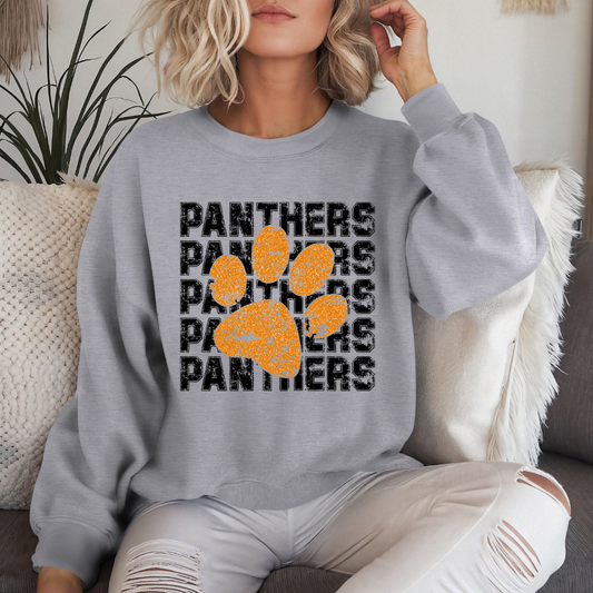 Panthers Block Letters Sweatshirt (Youth and Adult)