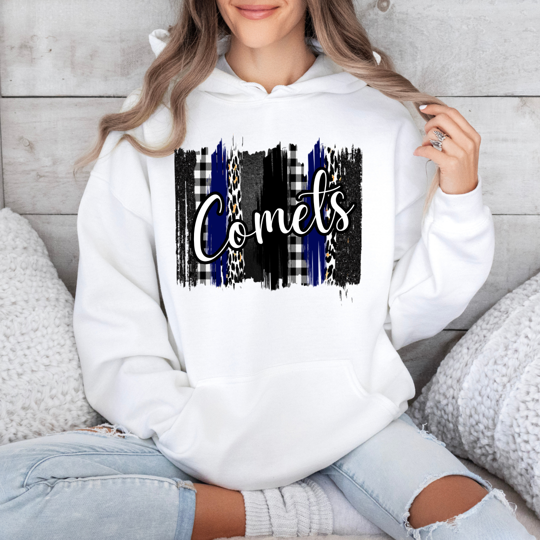 Comets Checkered Hoodie (Youth and Adult)