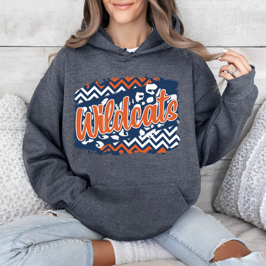 Wildcats Navy Zigzag Hoodie (Youth and Adult)