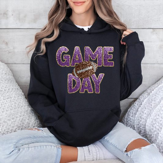 Game Day Purple Gold Hoodie (Youth and Adult)