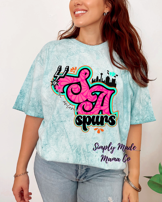 SA Spurs Comfort Color Blast