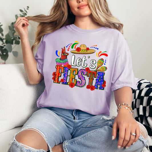 Let's Fiesta Block Letters Comfort Color