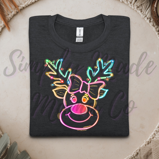 Neon Rudolph Youth Sweatshirt