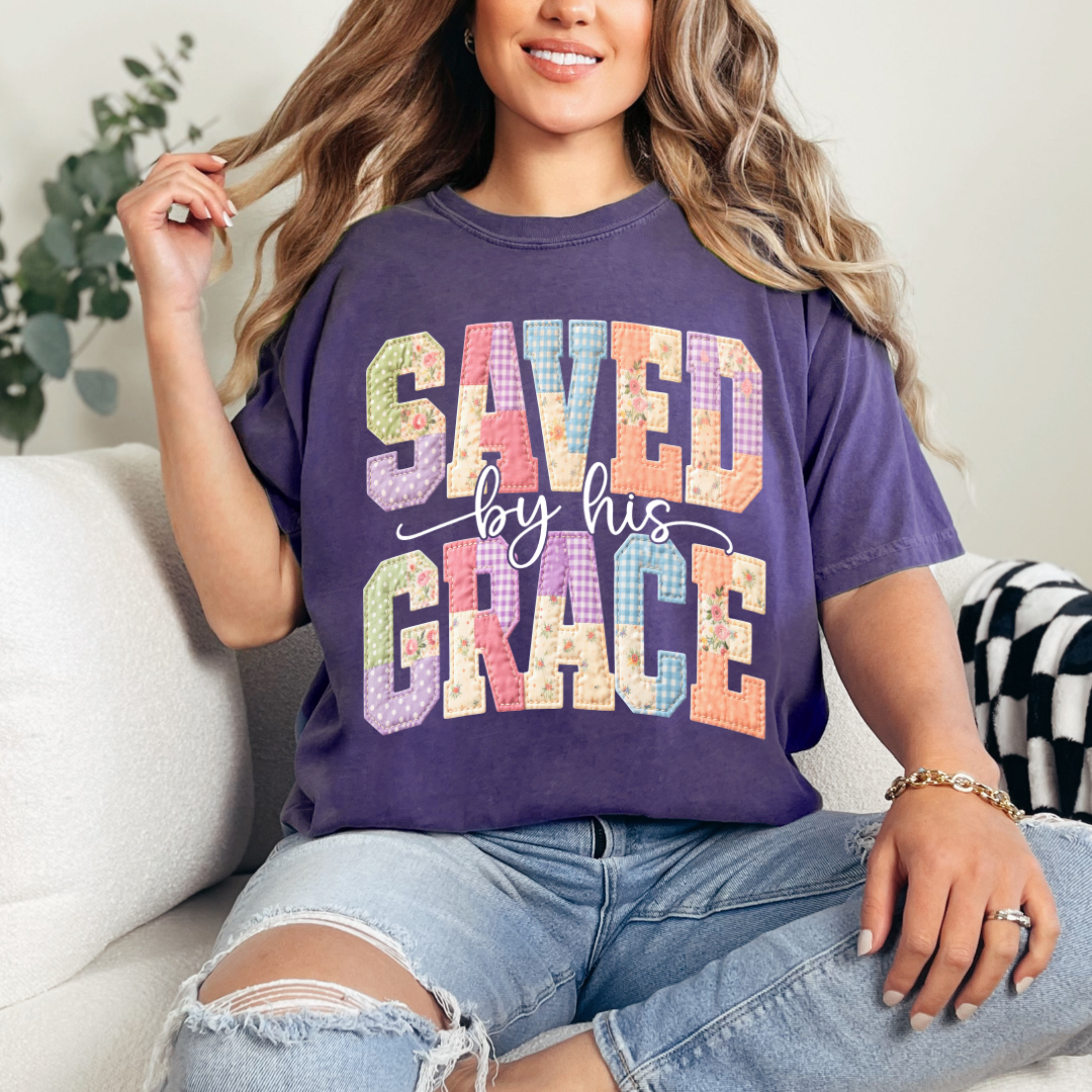 Saved by His Grace Comfort Color