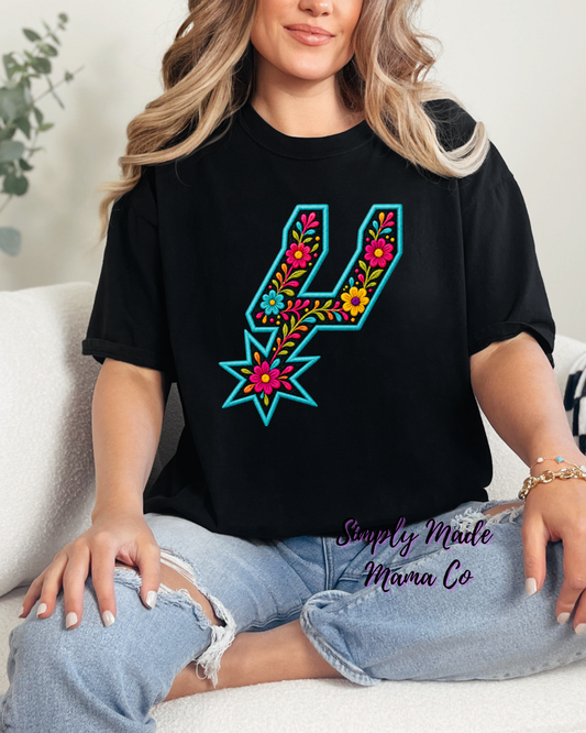 Faux Embroidery Spurs Comfort Color