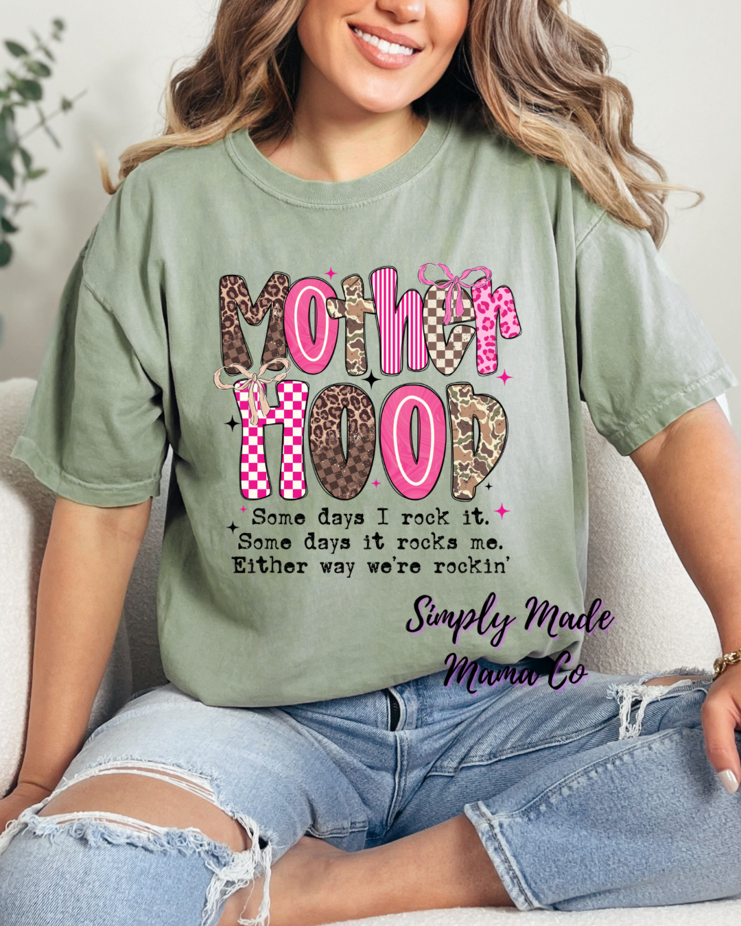 Motherhood Rocks Me Camo Comfort Color