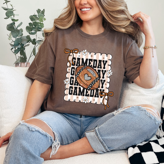 Football Game Day Scalloped Edge Comfort Color
