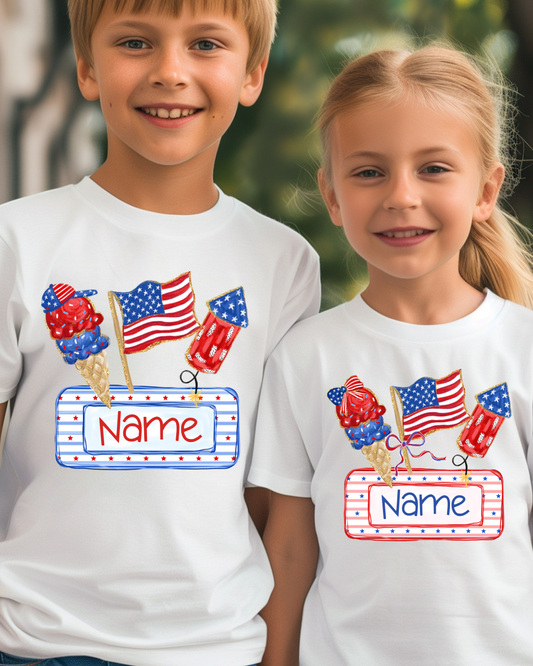 Custom Fourth of July Kid's Shirt