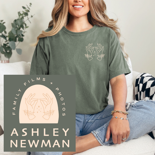 Ashley Newman Photography Logo Comfort Color Shirt