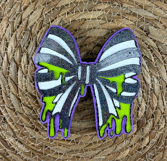 Beetlejuice Bow Car Freshie- Custom *Seasonal*