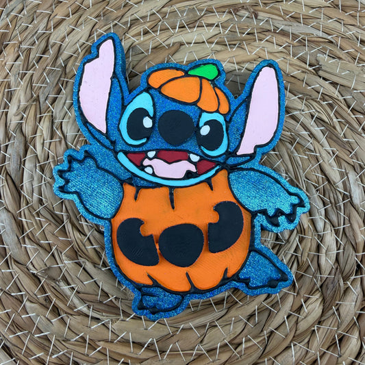 Blue Alien in Pumpkin Car Freshie- Custom *Seasonal*