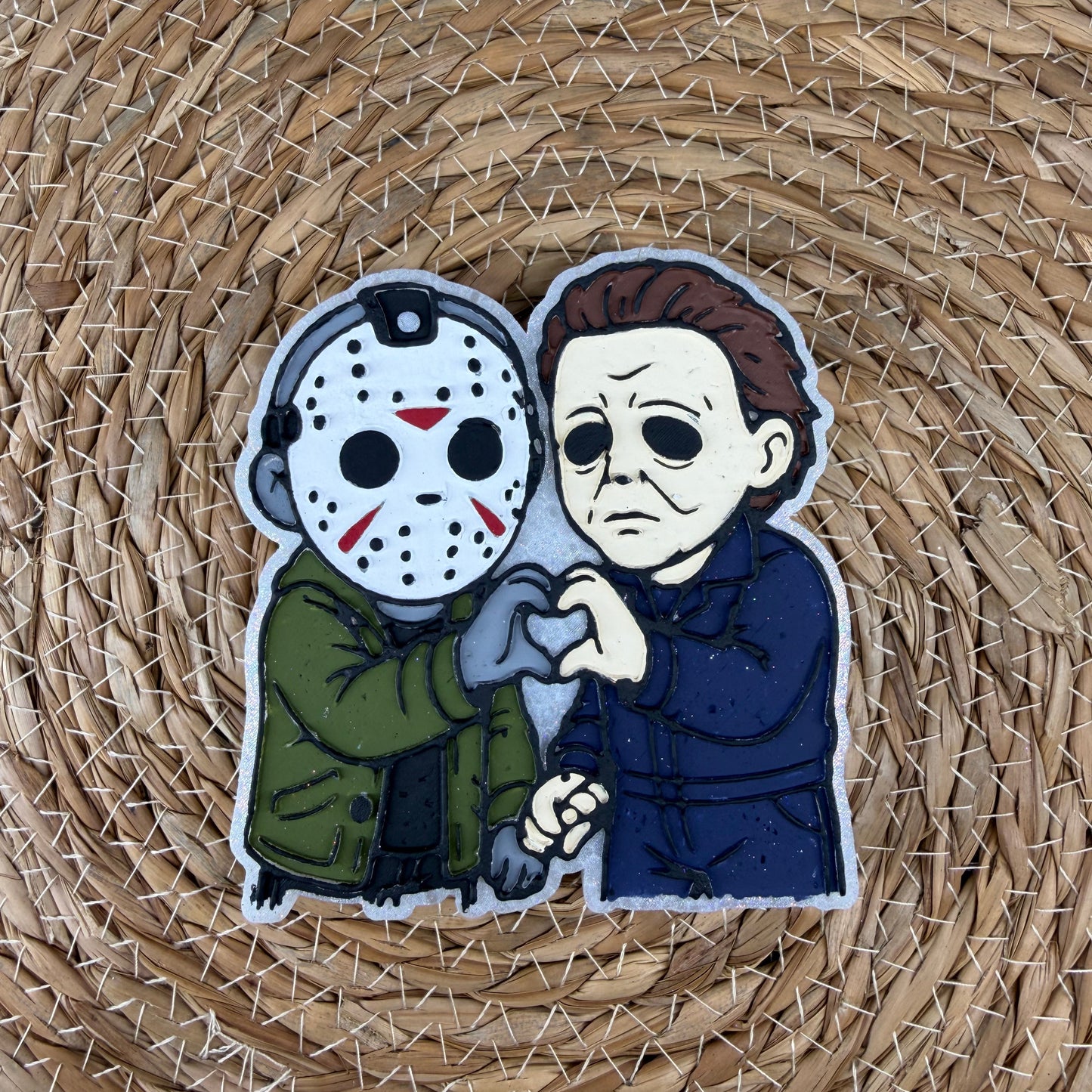 Scary Guys Hand Heart Car Freshie- Custom *Seasonal*