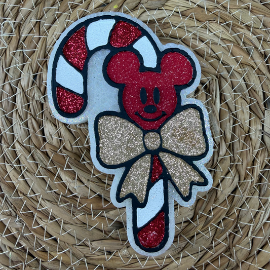 Candy Cane Mickey Car Freshie- Custom