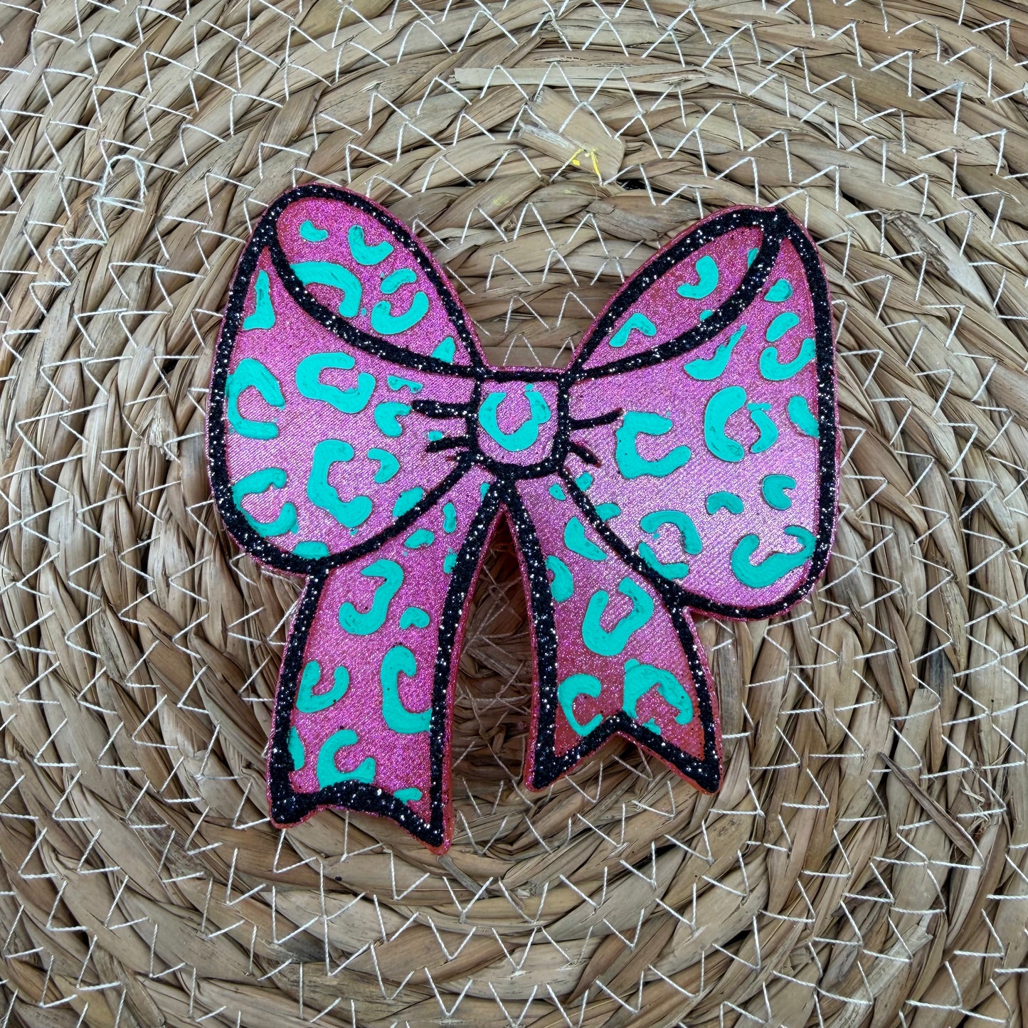 Cheetah Bow Car Freshie- Custom
