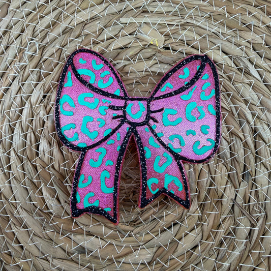 Cheetah Bow Car Freshie- Custom