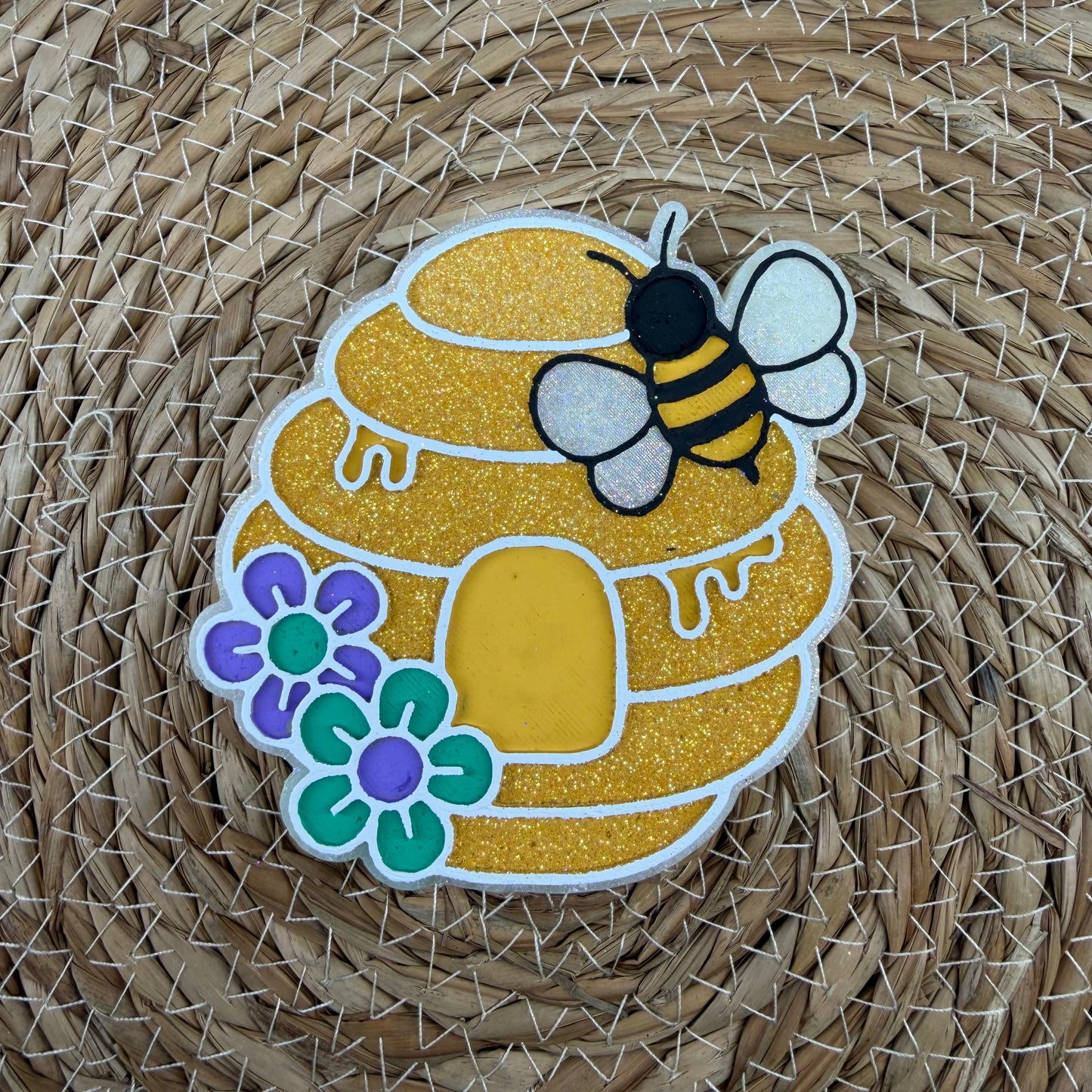 Honeybee Hive Car Freshie- Custom